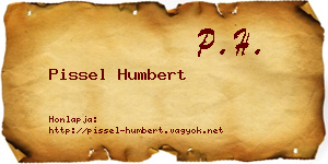 Pissel Humbert névjegykártya